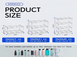 4-Tier Stackable Black Cup & Wine Organizer - Detachable Tumbler & Bottle Desktop Rack V888-ELOSUNG45853