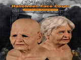 Halloween Latex Face Cover Novelty Old Man Horror Heagear for Masquerade Party V1294-YM0717-10178849