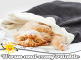 2 Pcs Cat Bed Cave Cat Sleeping Bag Kitten Bed Sack pet Cave Warming Pad Sack PET Mat for Kitten V1258-DP02-C-2289