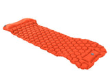 Camping Sleeping Pad Mat Foot Press Inflatable Cushion Mattress for Tent Hiking TravelOrange V1294-YM0901-3117200188115