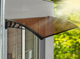 Mountview Window Door Awning Outdoor 1M X 1.5M Brown 1x1.5M OD1006-1X1.5-BK
