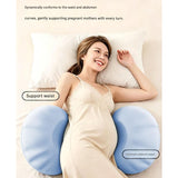 Pink Memory Foam Pregnancy Pillow for Side Sleeping, Adjustable Maternity Belly and Back V888-ELOSUNG54143