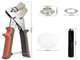 Heavy Duty Grommet Tool Kit, 500 pcs 10mm Grommets, Eyelet Tool, Press for Tarp, Grommet Kit, V1192-AZ-W-2761