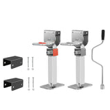 Manan 2X 410mm-545mm Drop Down Corner Silver CAR1073-SL_NZ