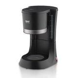 Automatic Drip Coffee Maker with Glass Carafe, Compact 1.2L Capacity, Anti-Drip System, Easy-Clean V1341-ZY-W8ZAFRDK-BLACK