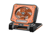 Solar & USB Rechargeable Camping Fan with LED Light - Portable Power Bank, 180&deg Collapsible V888-ELOSUNG35712