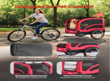 Dog Bike Trailer, Supports up to 45 kg, Pet Cart Bicycle Carrier for Small & Large Dogs, Easy V952-TCSCWZXCTC10QAEQQ001V0