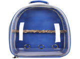 Blue Stylish Transparent PVC Pet Carrier Backpack - Large Capacity, Multi-Use for Birds & V888-ELOSUNG21777