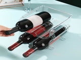 Transparent Plastic Wine Storage Rack for Home Bar Decorations Strong and 12 Bottle Capacity V1192-AZ-W-32266