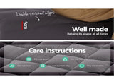 Giselle Bedding Bamboo Charcoal Filling Pillowtop Topper 1000GSM 5cm Thick Pillowtop Pad for Back TOPPER-CHAR-KS