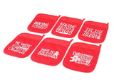 6Pcs Christmas Pot Holders with Pocket Heat Resistant Hot Pad Oven Mitts Cookie Bag Christmas Pot V1294-YM0512-3115220143811