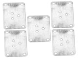 5-Pack Iron Furniture Leg Mounting Plates for Chair Legs, Sofa Legs, Table Legs, and Easy to Install V1370-AZ4-11796