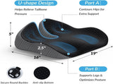 Wedge Car Seat Cushion for Driving, Innovative Seat Cushion with Honeycomb Gel & Memory Foam for V1188-WTJ-AM-0230
