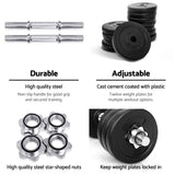 Everfit 35kg Dumbbell Set Weight Plates Dumbbells Lifting Bench FIT-K-DB-SET-35KG