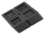 4pcs Set Furniture Leg Risers PP Plastic NOn Slip Riser for Table Desk Bed Sofa Black Color V1294-YM0901-JY05059