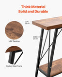 VEVOR Narrow Console Sofa Table Couch Table 2-Tier for Entryway & Living Room, 1800 x 300 x 800 mm V952-BSXGZDCK708624KBQV0