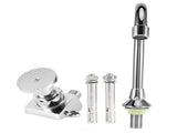G1/2in Thread Copper Floor Mounted Foot Pedal Basin Faucet Sink Tap Set for Hospital Laboratory V1294-YM0901-3112200103711
