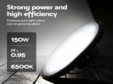 Leier 150W UFO LED High Bay Light Motion Sensor HBL-UFO-N150-SEN-BK