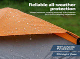 Weisshorn 2 Person Instant Pop Up Camping Tent Automatic Waterproof Hiking Beach TENT-E-FAST-200X140-GY