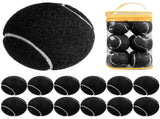 12 Pack Soft Training Tennis Balls, Low Pressure Pract Balls for Daily Training - Black V1308-DSZKI-325-2