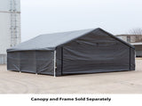 Samland Enclosure Kit for Portable Double Carport Canopy 18x20FT V1060-PGD1368WALL