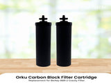Orku Carbon Block Filter Cartridge - Replacement for Berkey BB9-2 Gravity Filter V238-SUPDZ-41204499382352