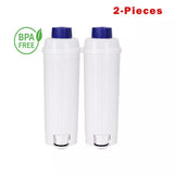 2pcs pack DeLonghi DLSC002 Carbon Filter Replacement Water Filter for DeLonghi Coffee Machines, V888-ELOSUNG11468