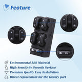 Power Window Control Switch Master Door Button Compatible with 2003-2008 Ford Crown V1258-DP02-WO-315