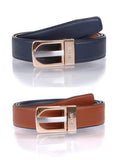 Dents Mens Reversible Leather Belt Genuine Colour Swap - Navy/Brown V563-8-1065-NVYTAN-XXL