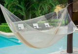 Mayan Legacy Queen Size Super Nylon Mexican Hammock in Cream Colour V97-SNQCREAM