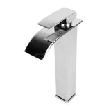 Waterfall Bathroom Faucet 304 Stainless Steel Hot and Cold Single Handle Sink Faucet Vanity Sink for V1294-YM0901-3112240023711