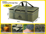 42L Collapsible Outdoor Tactical Organizer, Oxford Fabric Large Capacity Camping Gear Storage Bin V888-ELOSUNG52373