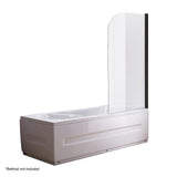 180 Degree Pivot Door 6mm Safety Glass Bath Shower Screen 800x1400mm By Della Francesca V63-830131