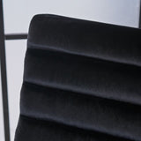 Glorie Black Velvet Sofa Accent Chair ArmChair V1041-JMC-1060BLACK