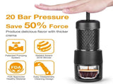 Manual Coffee Grinder - Hand Capsule Coffee Maker & Seasoning Grinder Combo Tool V1263-JX-4461