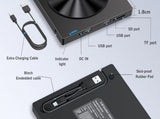5 in 2 Computer External CD DVD Drive USB 3.0 Portable Optical Drive Burner for Windows Mac Linux V1263-JX-6358