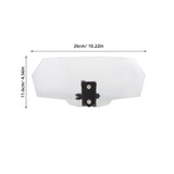 Durable Plastic Alloy Motorcycle Windshield Spoiler for Wind Protection and Uv Resistance V1369-AZ3-W-19146