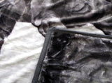 675gsm 2 Ply 3D Print Faux Mink Blanket Queen 200x240 cm Galloping Horse V442-BZO-BLANKET-6753DHORSE-SILVER-QS