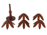 Wooden Trivets Heat Resistance Modern Walnut Wood Tree Shape Trivet Set for Hot Dishes V1294-YM0901-3117260002011