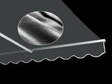 Motorised Outdoor Folding Arm Awning Retractable Sunshade Canopy Grey 5.0m x 2.5m V63-842891