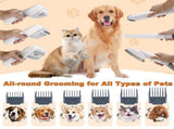 Dog Cat Grooming Vacuum Pet Scissors 6-In-1 Hair Removal Brush Pet Hair Adsorption V1107-135-66878