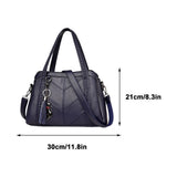 Crossbody Purse For Women Medium Pocketbooks Ladies Soft Leather Shoulder Bag V1366-AZ2-W-12608
