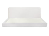 Artiss Double Bed Frame Boucle Fabric Vacuum Compressed Beds Removable Washable Cover BFRAME-FOAM-SOLIS-D-WH
