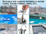 5X Float Valve,1/2 Inch to 3/4Inch Water Float Valve,304 Stainless Steel Fully Automatic Water Level V1366-AZ2-W-14593