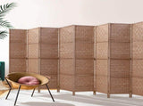 Artiss 8 Panel Room Divider Screen 326x170cm Woven Natural RD-C-8001-8P-NT