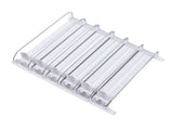 Self Pushing Drink Holder 6 Rows Adjustable Width Spring Loaded Easy Slide Large Capacity 15in V1294-YM0901-3118230216512