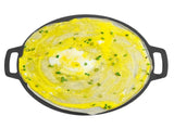 40cm Seasoned Cast Iron Induction Crepes Pan Baking Pancake Tool Pizza Bakeware V324-CS2-FLATPAN-40CM