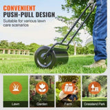 Lawn Roller, 13 Gallon 24Inch Sand/Water Filled Yard Roller, Steel Sod Roller with Easy-turn Plug V952-TSCPGL13JL24TUFI8V0