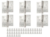 6 Set Flag Hinge Door Furnitures Silent Bearing Butt Hinge Household Hardware Accessories V1294-YM0901-3114200082011