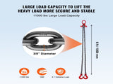 Chain, 10 mm x 180 cm Lifting Chains with Hooks, G80 Engine Chain Hoist Lifts, 5 Ton Lifting V952-DGDLMGFH1JZ67A30TV0